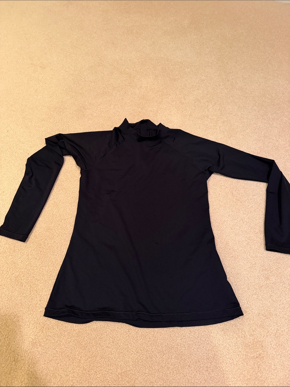 Athleta Black Long-Sleeve swim top rash guard - large